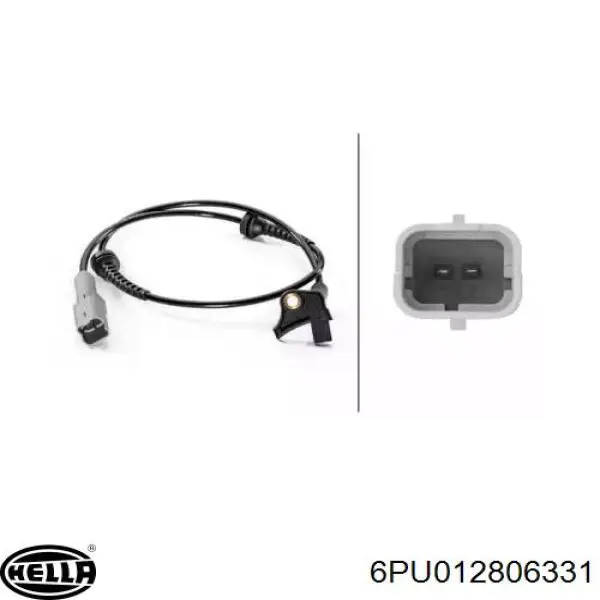 Compre 6PU012806331 HELLA Sensor dianteiro de ABS