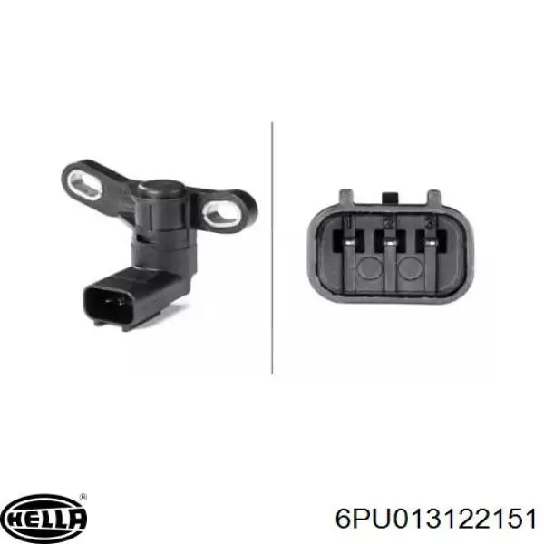 Sensor de posição (de revoluções) de cambota HELLA 6PU013122151 preço, a partir de 34,82 USD