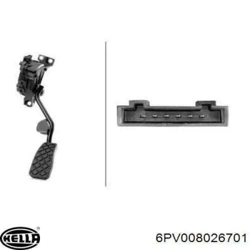 8E2721523J VAG Pedal de gás (de acelerador)