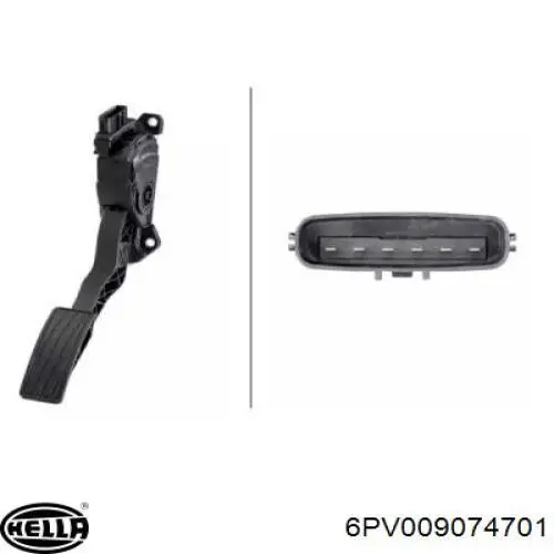 Pedal de gás (de acelerador) Suzuki Swift IV MZ, EZ