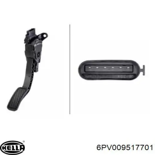 8V219F836AA Ford Pedal de gás (de acelerador)