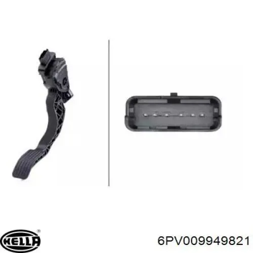 551449 ERA Pedal de gás (de acelerador)