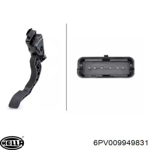 842053 Sidat Pedal de gás (de acelerador)