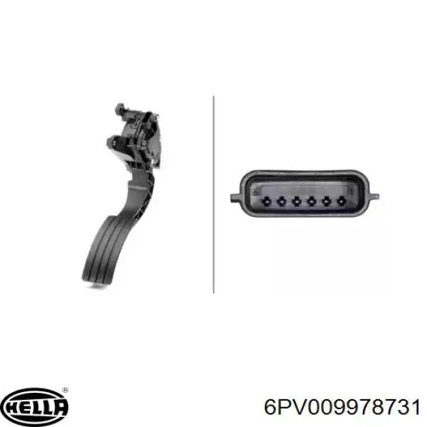180029347RD Renault (RVI) Pedal de gás (de acelerador)