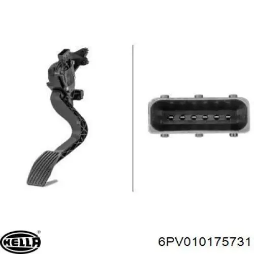 Pedal de gás (de acelerador) Fiat/Alfa/Lancia 52013951 preço, a partir de 103,86 USD