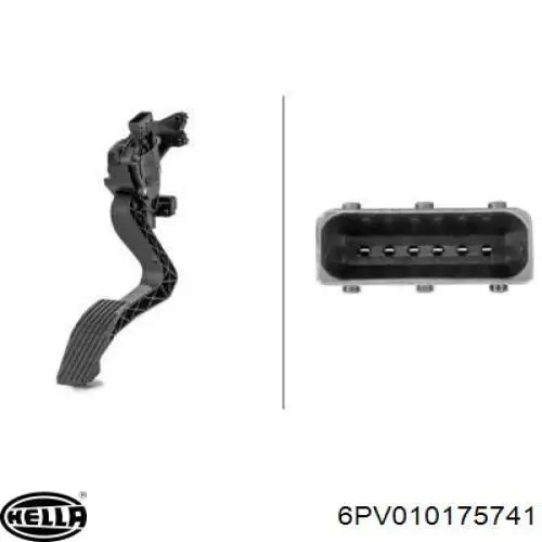 842222 Sidat Pedal de gás (de acelerador)