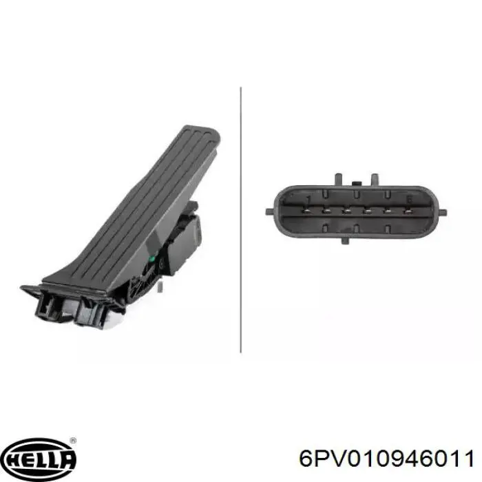 Pedal de gás (de acelerador) HELLA 6PV010946011 preço, a partir de 55,87 USD