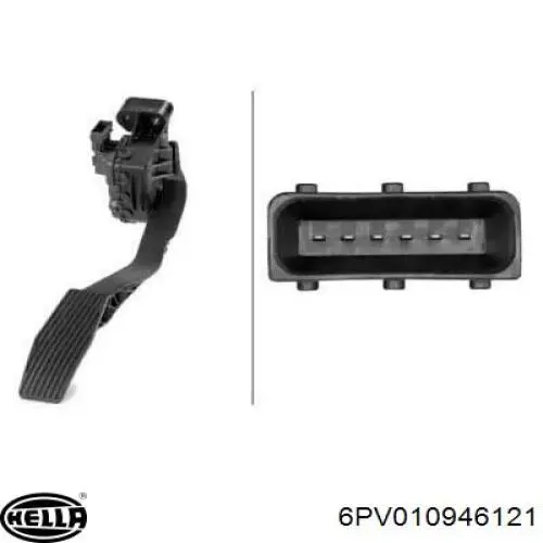 848006 Opel Pedal de gás (de acelerador)
