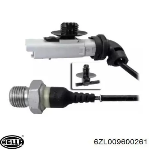 6ZL009600261 HELLA Sensor de pressão de óleo