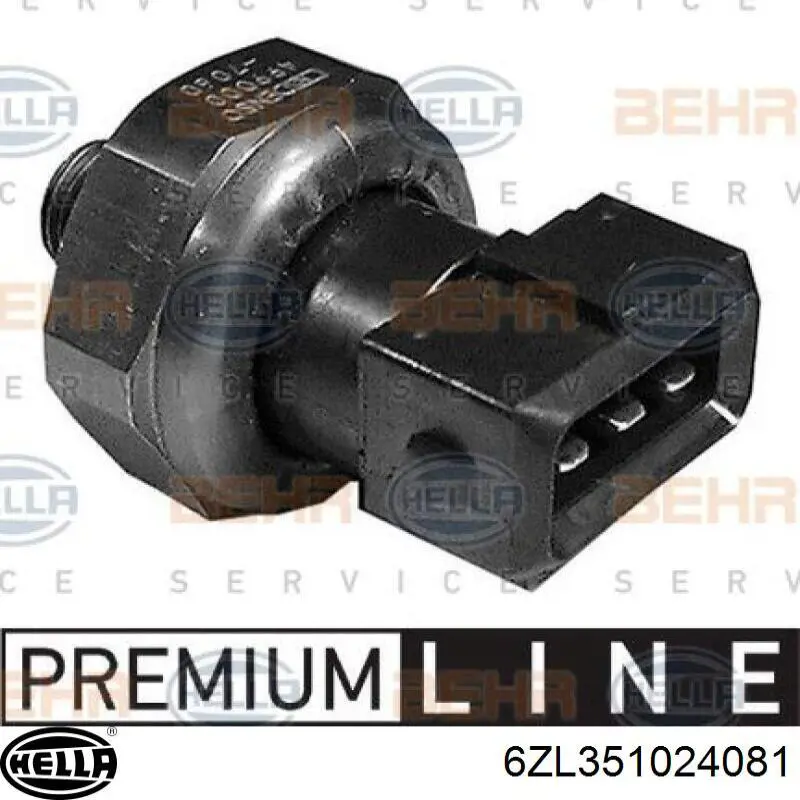 Sensor de pressão absoluta de aparelho de ar condicionado 6ZL351024081 HELLA