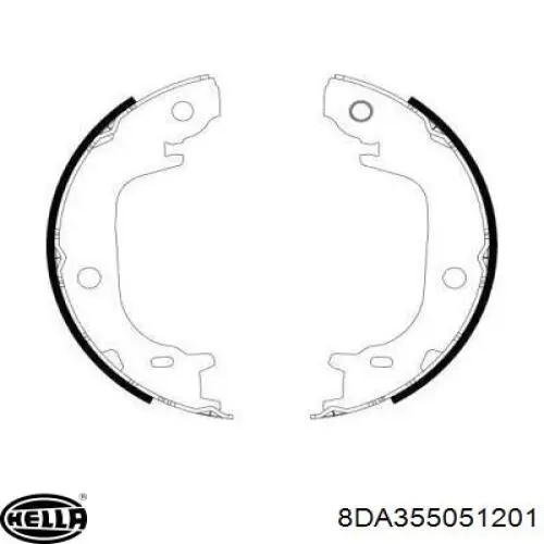 Sapatas do freio de estacionamento Delphi LS2122 preço, a partir de 40,88 USD