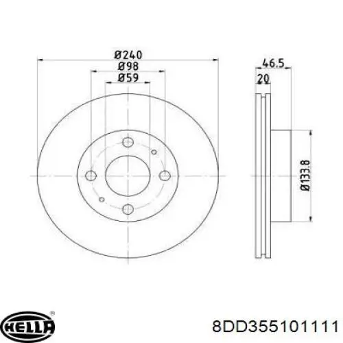 Compre 1681101 Ford Disco do freio dianteiro