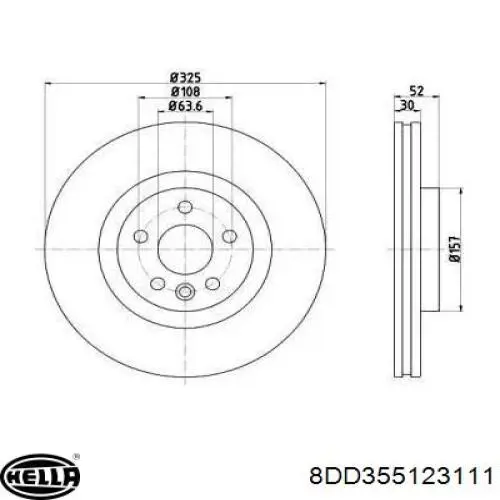 Disco do freio dianteiro Land Rover LR115005 preço, a partir de 83,23 USD