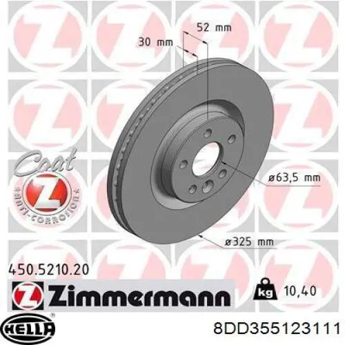 Compre LR115005 Land Rover Disco do freio dianteiro