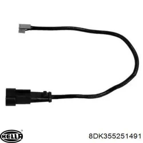 Sensor traseiro de desgaste das sapatas do freio HELLA 8DK355251491 preço, a partir de 6,15 USD