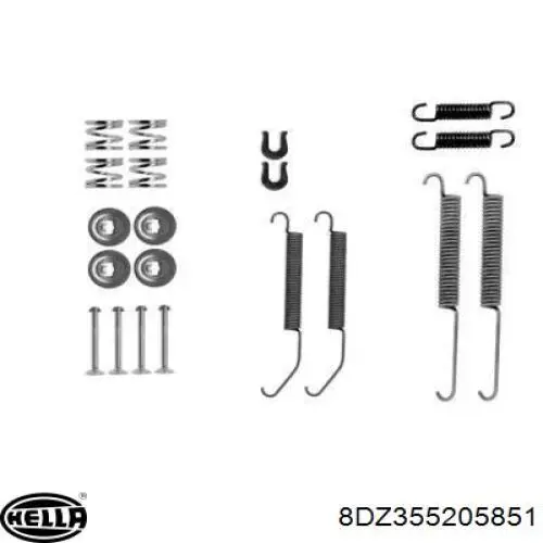 Kit de montagem das sapatas traseiras de tambor Febi 182588 preço, a partir de 13,66 USD