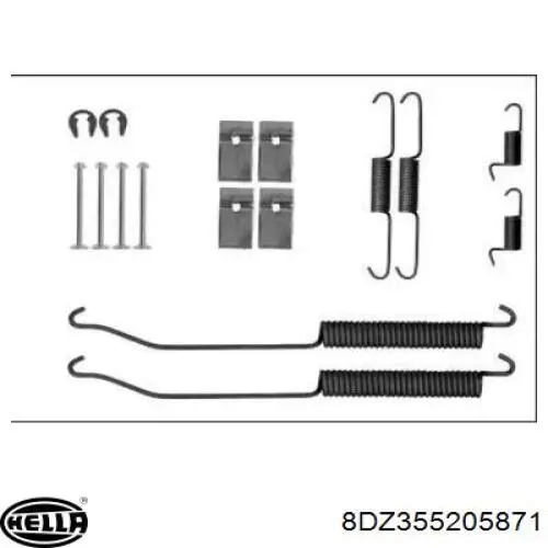 Compre 1050036 Quick Brake Kit de montagem das sapatas traseiras de tambor