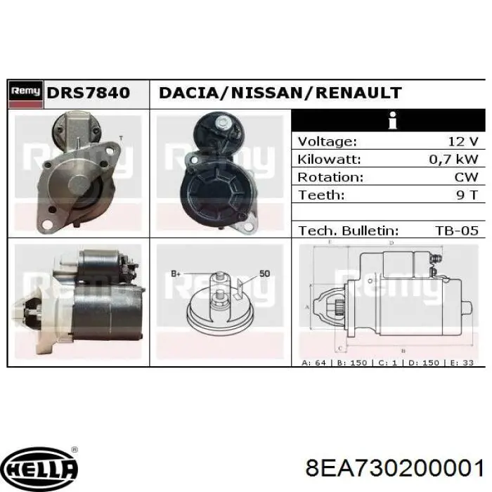 Compre D7R18 MSG Rebuilding Motor de arranco