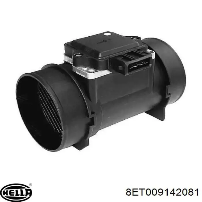 Compre 8ET009142081 HELLA Sensor de fluxo (consumo) de ar, medidor de consumo M.A.F. - (Mass Airflow)
