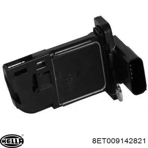 Compre 8ET009142821 HELLA Sensor de fluxo (consumo) de ar, medidor de consumo M.A.F. - (Mass Airflow)