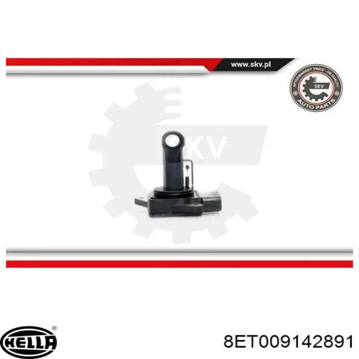 Compre 8ET009142891 HELLA Sensor de fluxo (consumo) de ar, medidor de consumo M.A.F. - (Mass Airflow)