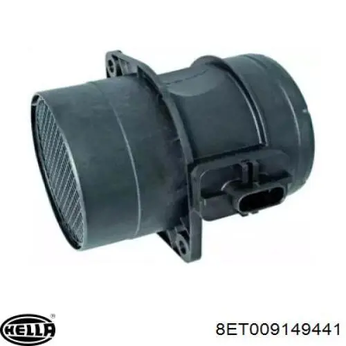 8ET009149441 HELLA Sensor de fluxo (consumo) de ar, medidor de consumo M.A.F. - (Mass Airflow)