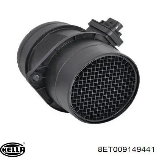 Sensor de fluxo (consumo) de ar, medidor de consumo M.A.F. - (Mass Airflow) HELLA 8ET009149441 preço, a partir de 55,87 USD
