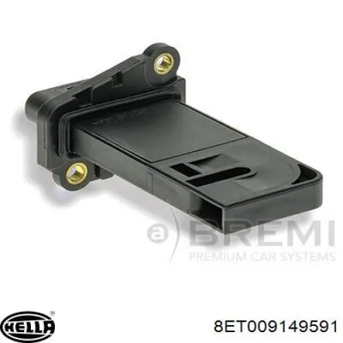 Sensor de fluxo (consumo) de ar, medidor de consumo M.A.F. - (Mass Airflow) HELLA 8ET009149591 preço, a partir de 72,36 USD