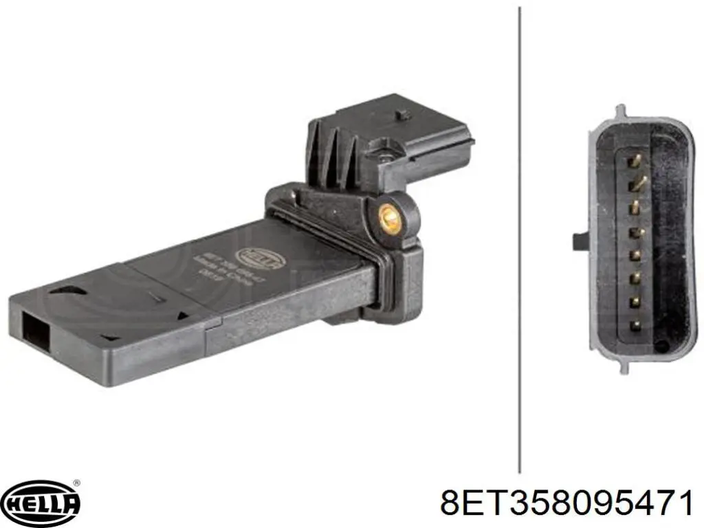 23197633 General Motors Sensor de fluxo (consumo) de ar, medidor de consumo M.A.F. - (Mass Airflow)
