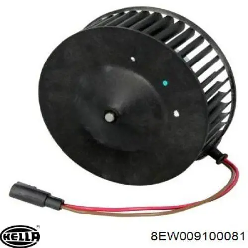 Motor de ventilador de forno (de aquecedor de salão) 8EW009100081 HELLA