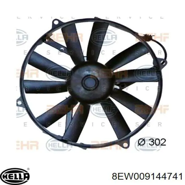Compre 8EW009144741 HELLA Ventilador elétrico de esfriamento montado (motor + roda de aletas) direito