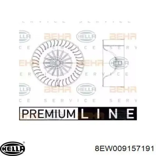 Motor de ventilador de forno (de aquecedor de salão) HELLA 8EW009157191 preço, a partir de 44,27 USD