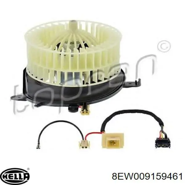 Motor de ventilador de forno (de aquecedor de salão) 8EW009159461 HELLA