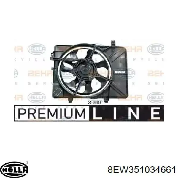 Compre 253801C050 Hyundai/Kia Difusor do radiador de esfriamento, montado com motor e roda de aletas