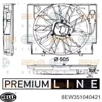 Compre 7801657 BMW Difusor do radiador de esfriamento, montado com motor e roda de aletas