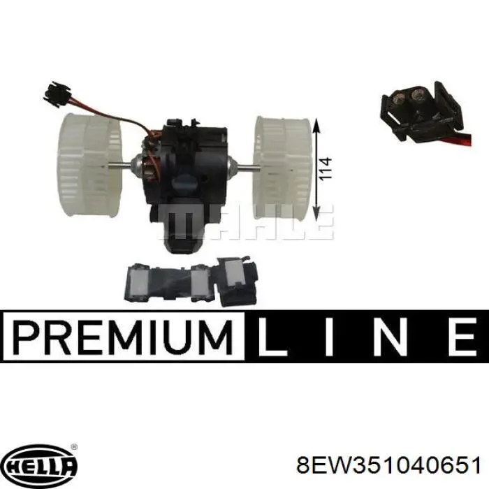Compre 8EW351040651 HELLA Motor de ventilador de forno (de aquecedor de salão)