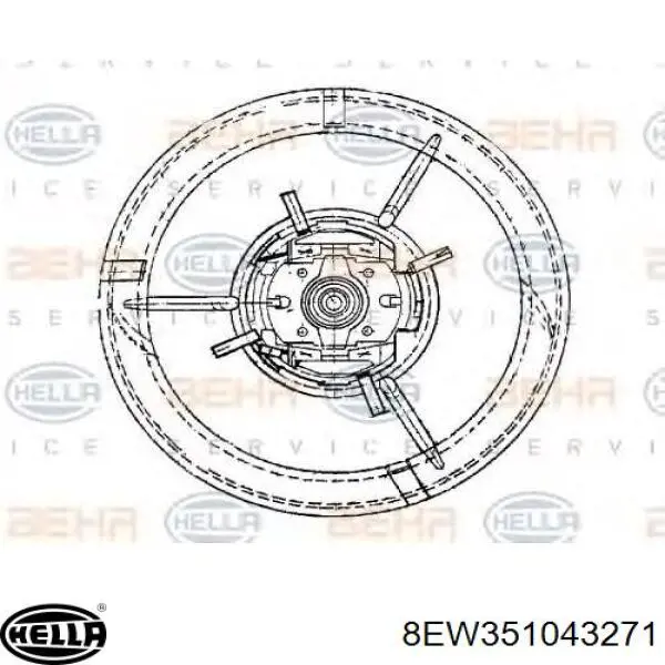 Motor de ventilador de forno (de aquecedor de salão) HMBF1903 Hotaru