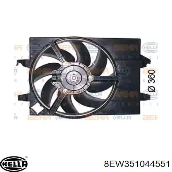 Compre Y40115025C Mazda Difusor do radiador de esfriamento, montado com motor e roda de aletas