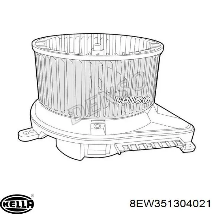 Compre 8EW351304021 HELLA Motor de ventilador de forno (de aquecedor de salão)