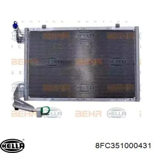28K089 FPS Radiador de aparelho de ar condicionado