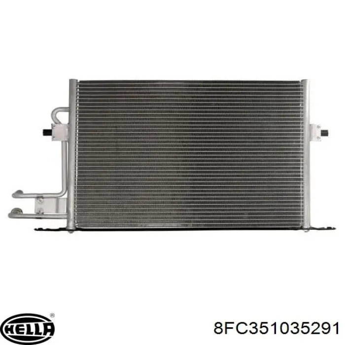 Radiador de aparelho de ar condicionado 8FC351035291 HELLA