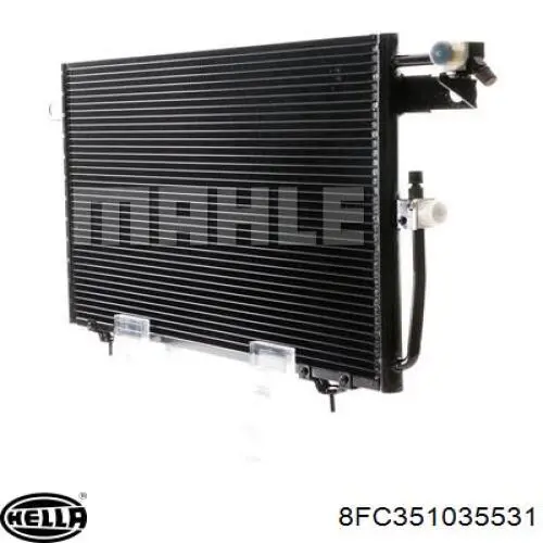 Radiador de aparelho de ar condicionado 0030160004 Depo/Loro/Abakus