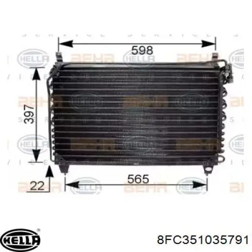 Radiador de aparelho de ar condicionado Mercedes A126830127064 preço, a partir de 297,08 USD