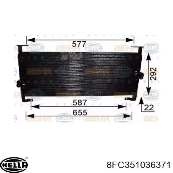 Compre 300247 ACR Radiador de aparelho de ar condicionado