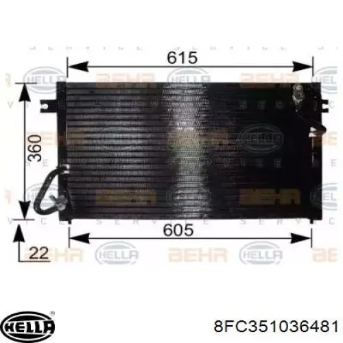 Compre MB657375 Mitsubishi Radiador de aparelho de ar condicionado
