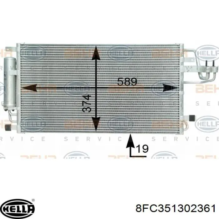 Radiador de aparelho de ar condicionado TYC 606HN2035 preço, a partir de 72,36 USD