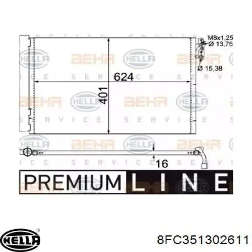 Radiador de aparelho de ar condicionado BMW 3213303 preço, a partir de 64,70 USD