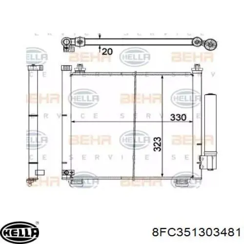 Radiador de aparelho de ar condicionado Suzuki 9531086GA0 preço, a partir de 85,53 USD