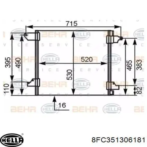 Compre A1638300370 Mercedes Radiador de aparelho de ar condicionado