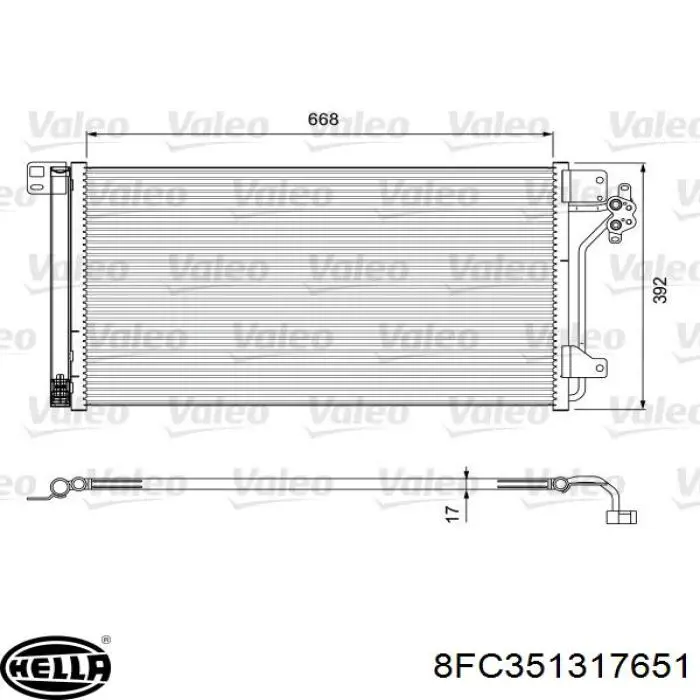 Compre 9568K8C1S Polcar Radiador de aparelho de ar condicionado